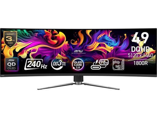 49" MSI MPG 491CQPX QD-OLED - 5120x1440 - 240Hz - QD-OLED