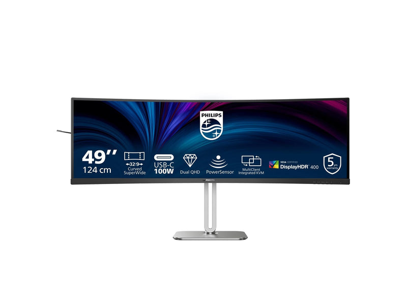 49" Philips 49B2U5900C - 5120x1440 - 75Hz - VA - 100W USB-C - KVM switch