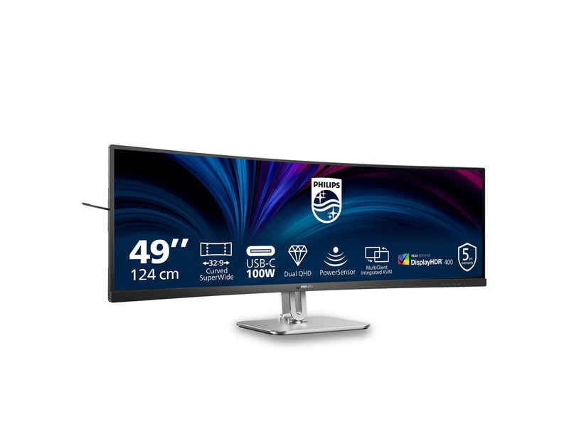 49" Philips 49B2U5900C - 5120x1440 - 75Hz - VA - 100W USB-C - KVM switch