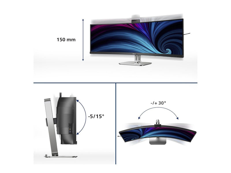 49" Philips 49B2U6903CH - 5120x1440 - 100Hz - VA - 100W USB-C