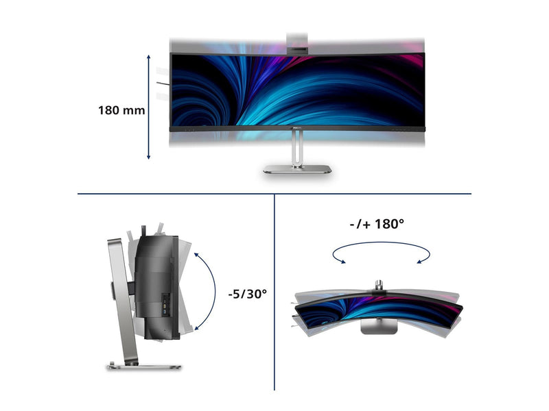 49" Philips 49B2U6903CH - 5120x1440 - 100Hz - VA - 100W USB-C
