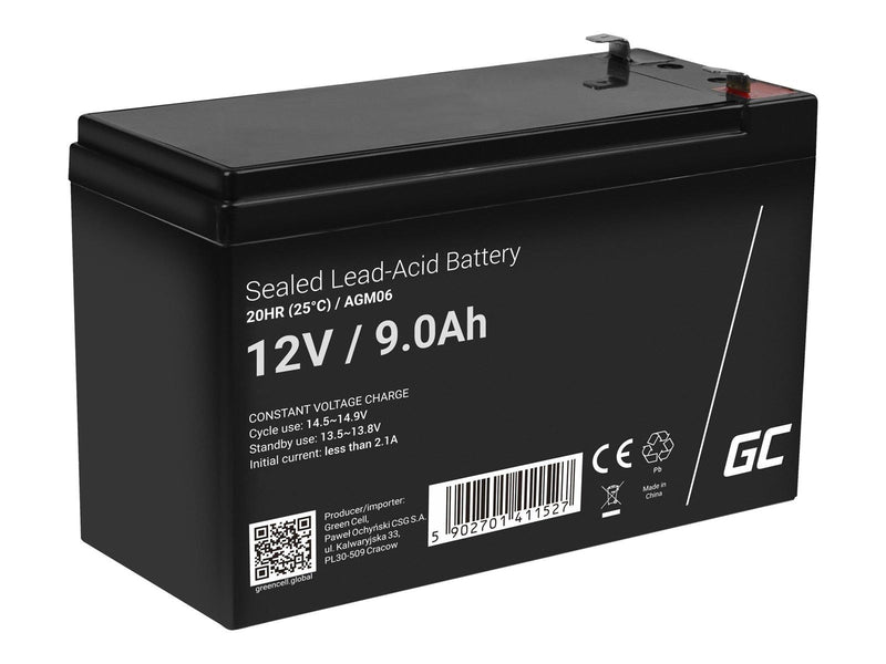 Green Cell AGM06 AGM 12V/9Ah Gel Deep Cycle