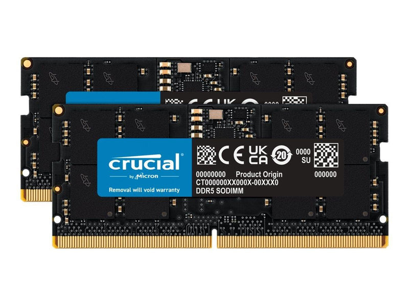Crucial Classic SODIMM DDR5-5600 - 48GB - CL46 - Dual Channel (2 pcs) - Schwarz