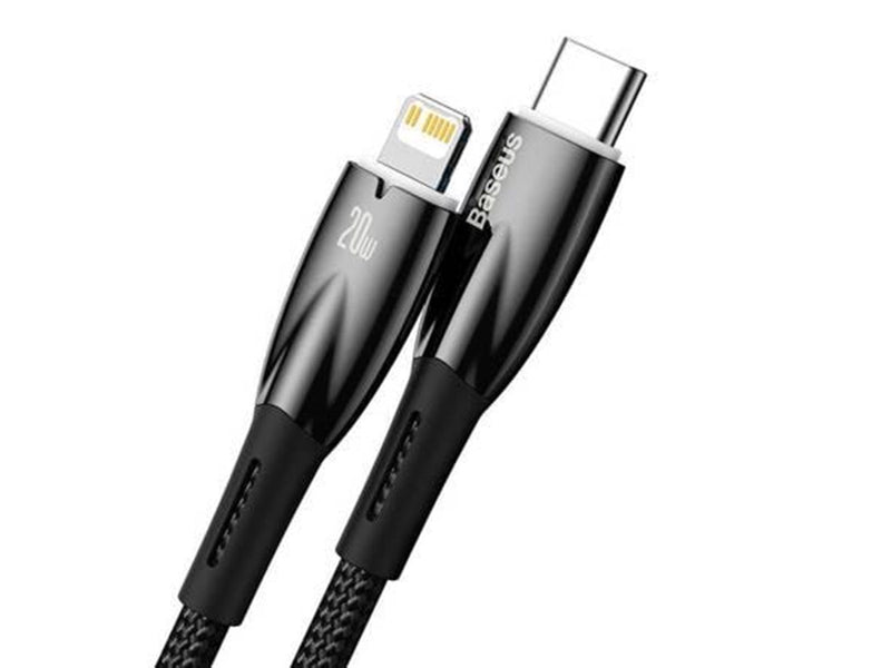 Baseus USB-C cable for Lightning Glimmer Series 20W 2m (Black)