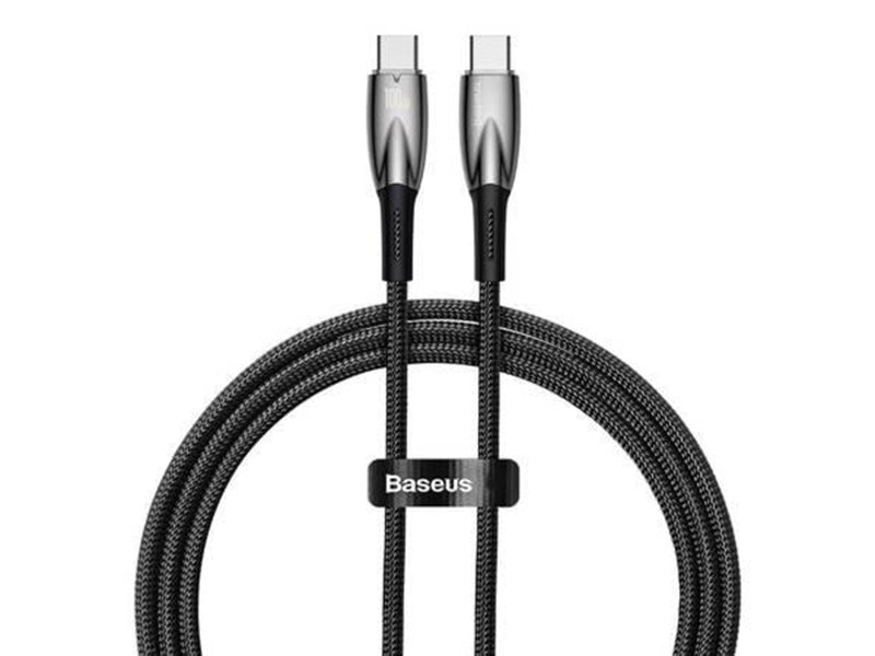 Baseus USB-C cable for USB-C  Glimmer Series 100W 1m (Black)