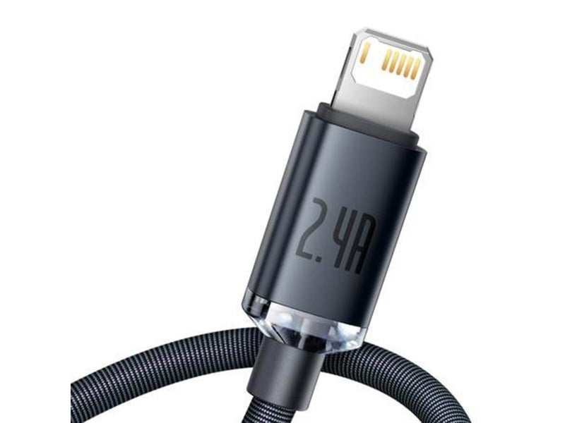 Baseus Crystal Shine cable USB to Lightning 2.4A 2m (black)