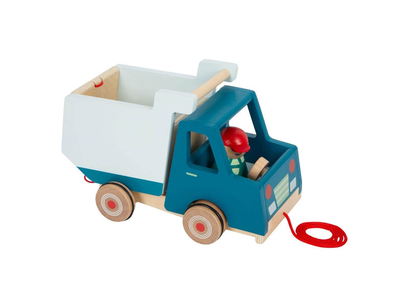 Small Foot - Wooden Pull Figure Tipping Truck