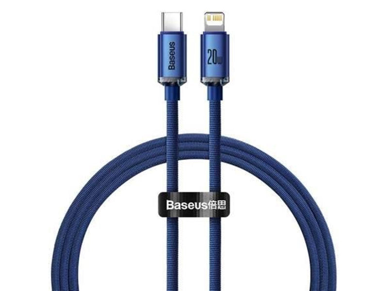 Baseus Crystal cable USB-C to Lightning 20W 1.2m (blue)