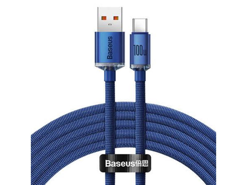Baseus Crystal Shine cable USB to USB-C 100W 2m (blue)