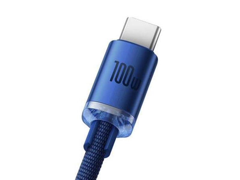 Baseus Crystal Shine cable USB to USB-C 100W 2m (blue)