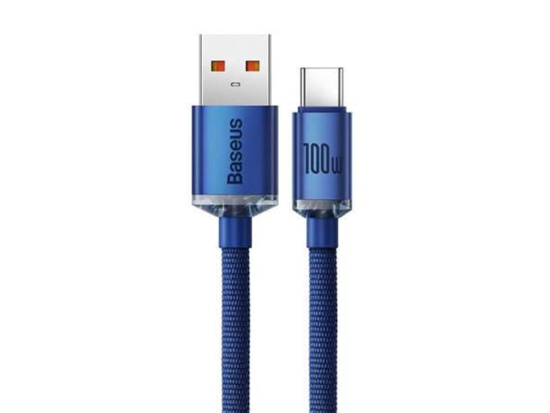 Baseus Crystal Shine cable USB to USB-C 100W 2m (blue)