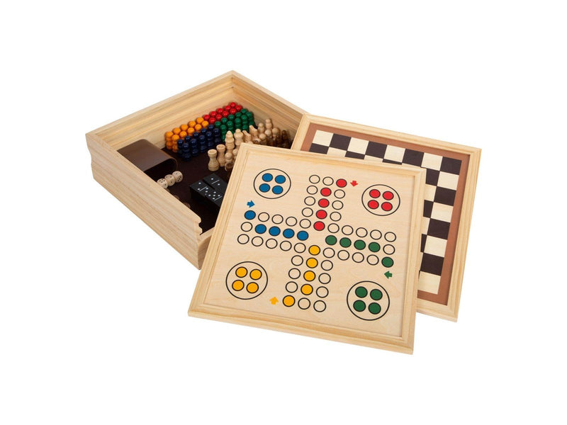 Small Foot - Wooden Games 7 Classics in Storage Box