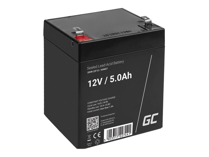 Green Cell AGM27 AGM 12V/5Ah Gel Deep