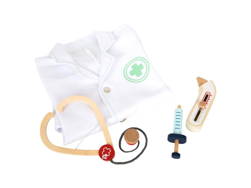 Small Foot - Doctor's Coat with Wooden Accessories