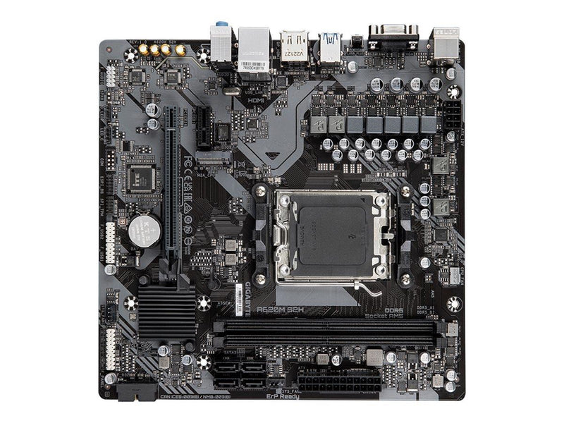 GIGABYTE A620M S2H Mainboard - AMD A620 - AMD AM5 socket - DDR5 RAM - Micro-ATX