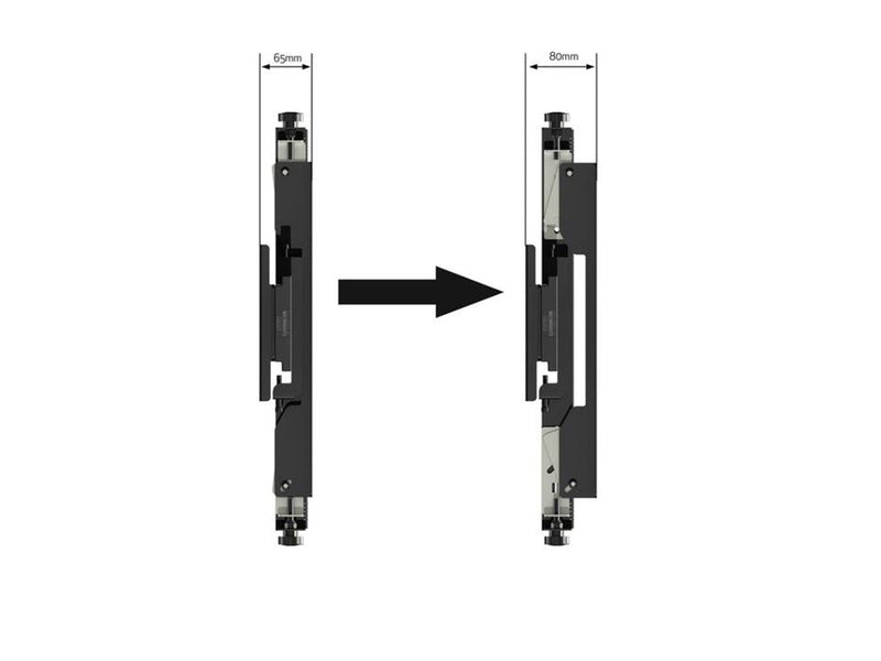 Multibrackets M Pro Series - Micro-Adjustable Arms 400mm 30 kg 65" From 100 x 100 mm