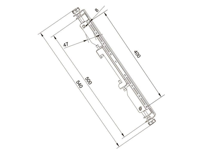 Multibrackets M Pro Series - Micro-Adjustable Arms 400mm 30 kg 65" From 100 x 100 mm