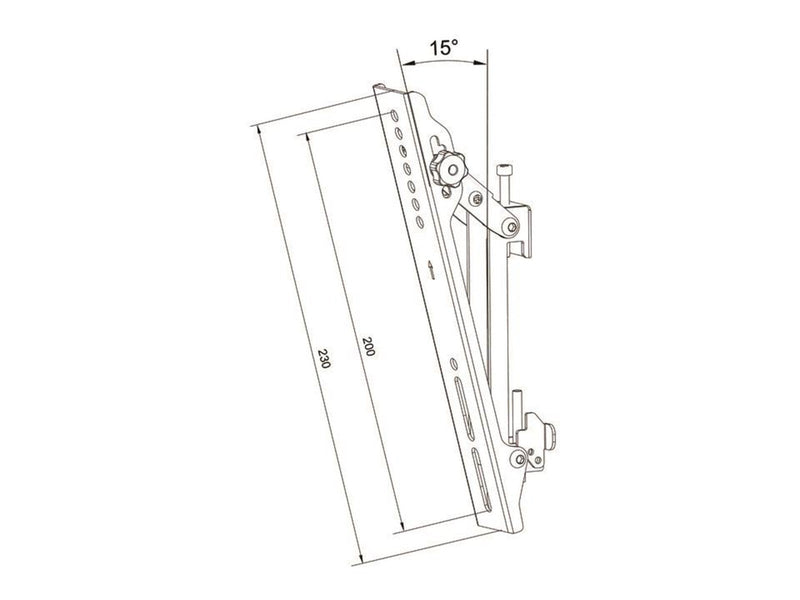 Multibrackets M Pro Series - Tilt Arms 200mm 30 kg
