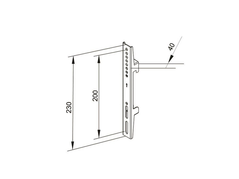 Multibrackets M Pro Series - Fixed Arms 200mm 30 kg