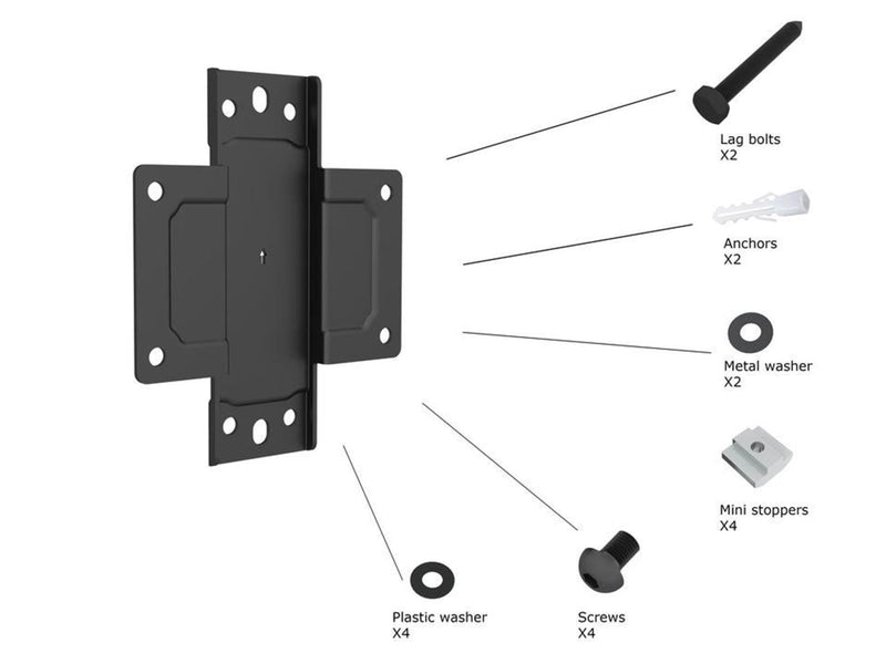 Multibrackets M Pro Series - Wallmount Plate Small 30 kg