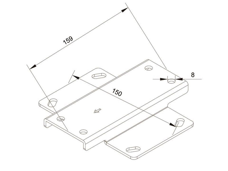 Multibrackets M Pro Series - Wallmount Plate Small 30 kg