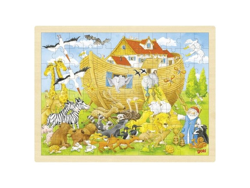 Goki Wooden Puzzle Noah's Ark 96pcs. Holz