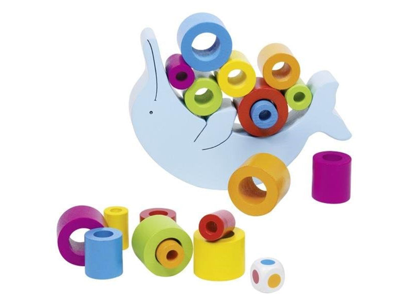 Goki Wooden Balance Game - Dolphin