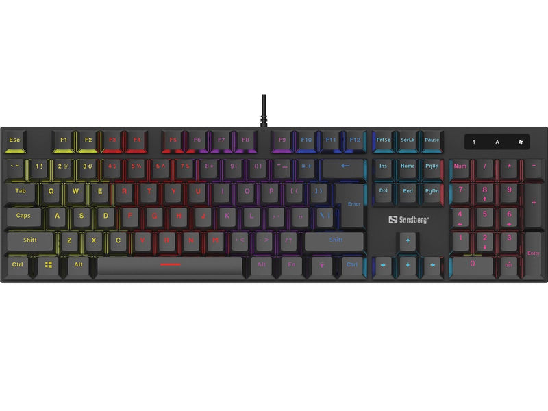 Sandberg Mechanical Gamer (UK Layout) - Gaming Tastaturen - Englisch - UK - Schwarz