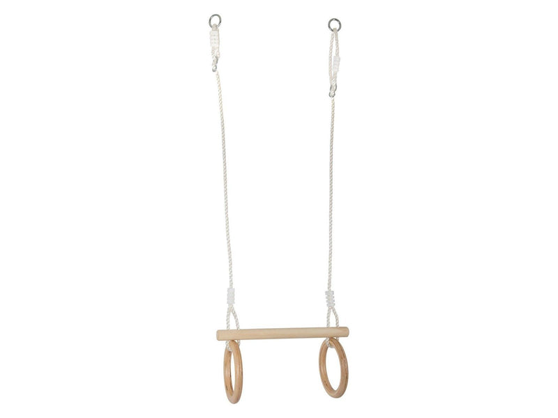 Small Foot - Wooden Trapeze with Gymnastic Rings