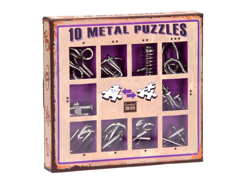 Eureka Brain puzzle set Purple 10pcs. 3D Puzzle