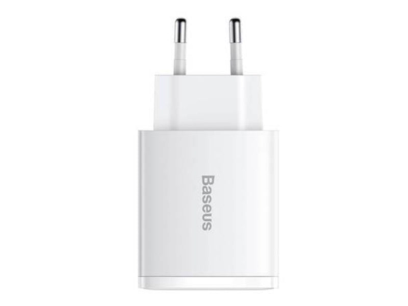 Baseus Compact Quick Charger 2xUSB USB-C PD 3A