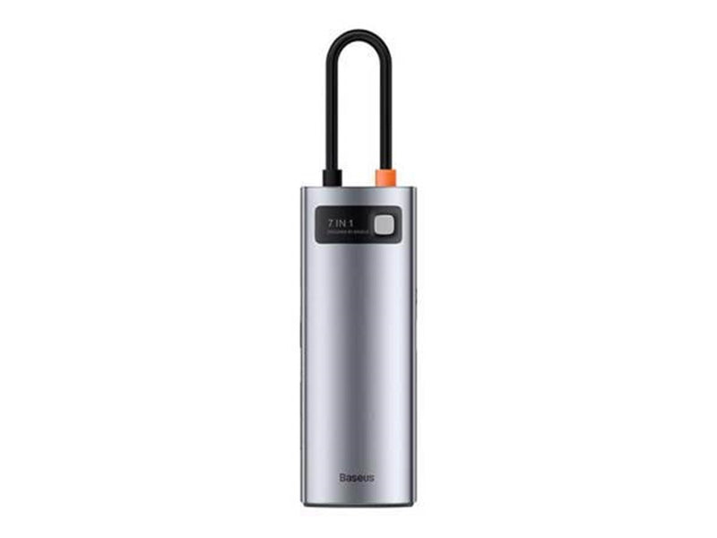 Baseus Hub-adapter 7-i-1 USB-C til 2x USB 3.0 + HDMI + USB-C PD USB-Hubs - USB 3.0 - 7 - Grau