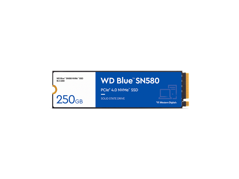 WD Blue SN580 SSD - 250GB - PCIe 4.0 - M.2 2280