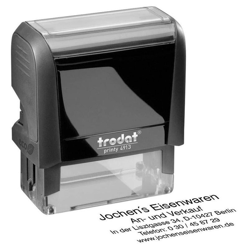 trodat Textstempel, individualisierbar printy 4913 selbstfärbend - schwarz