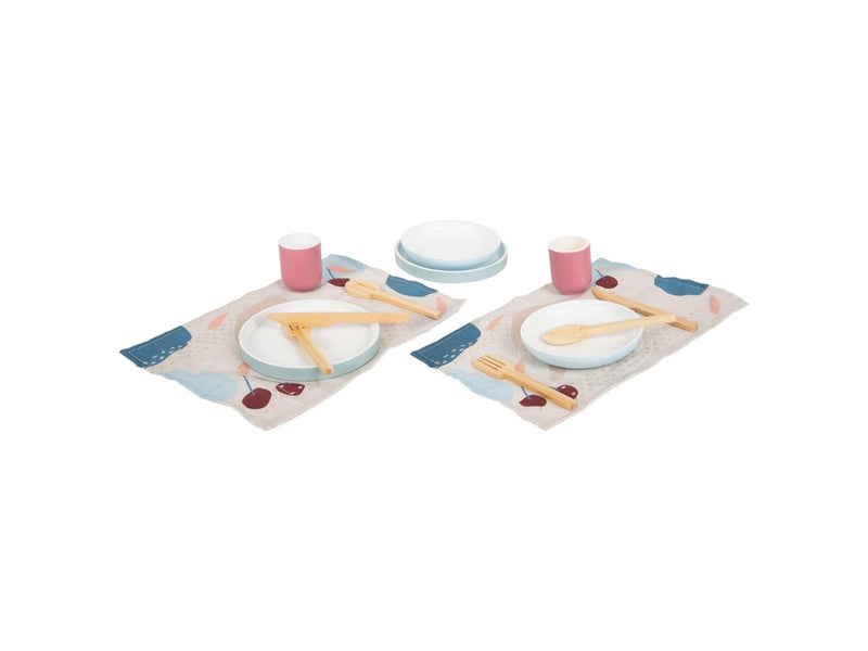 Small Foot - Wooden Cutlery Set with Placemats 15 pcs.