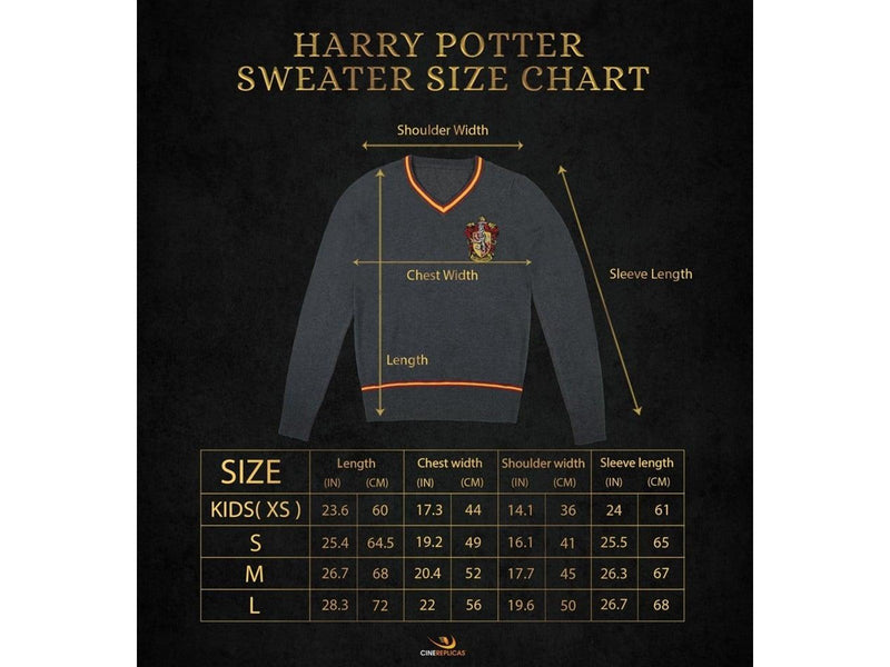 Harry Potter - Gryffindor - Grey Knitted (Medium) - Pullover