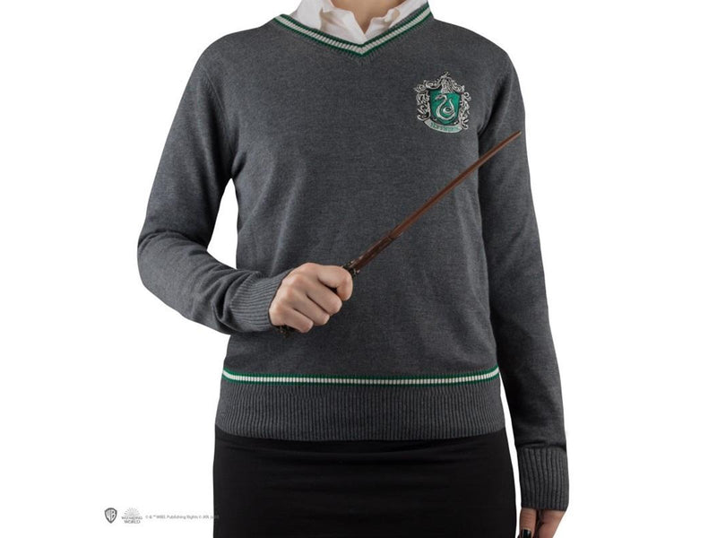 Harry Potter - Slytherin - Grey Knitted (Large) - Pullover