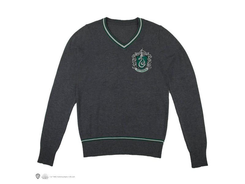 Harry Potter - Slytherin - Grey Knitted (Large) - Pullover