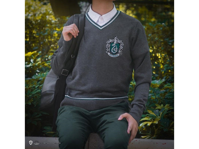 Harry Potter - Slytherin - Grey Knitted (Large) - Pullover