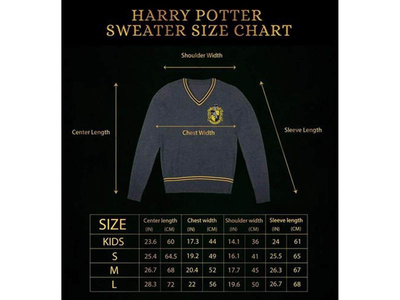 Harry Potter - Hufflepuff - Grey Knitted (Small) - Pullover