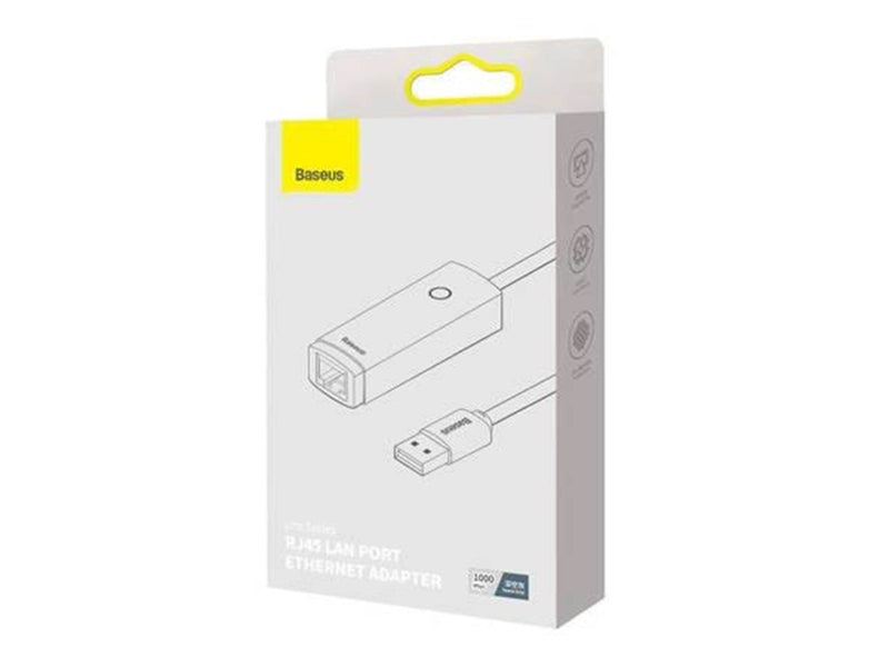 Baseus Network adapter  Lite Series USB to RJ45 1000Mbps (grey)