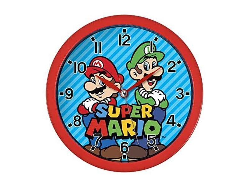 Peers Hardy - Mario Brothers Red & Blue - Wanduhr