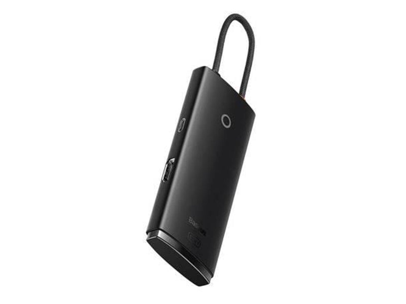 Baseus Lite Series Hub 5w1 USB-C to 3x USB 3.0 + USB-C + HDMI (black) USB-Hubs - USB 3.0 - 5 - Schwarz