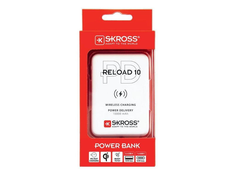 SKross Reload 10 Powerbank (Akku) - Weiß - 10000 mAh