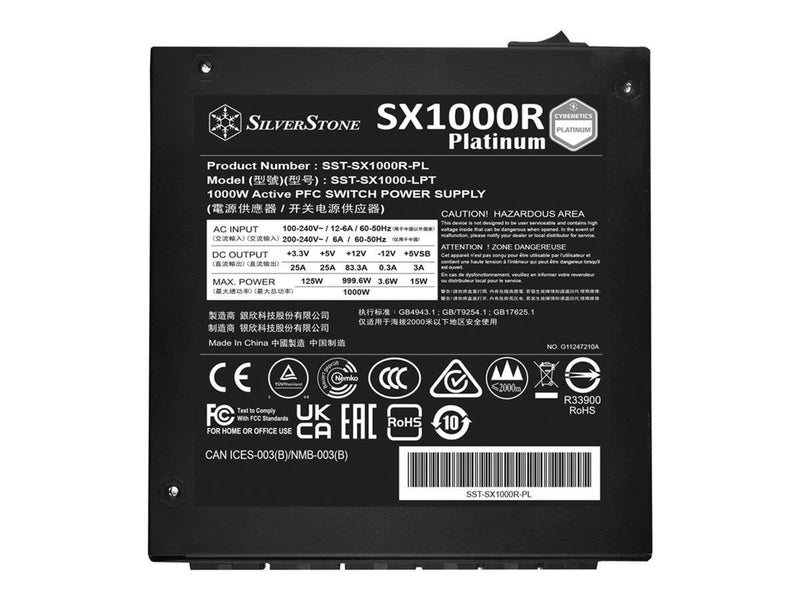 SilverStone SFX-L Series SST-SX1000-LPT Netzteile - 1000 Watt - 120 mm - ATX - 80 Plus Platinium