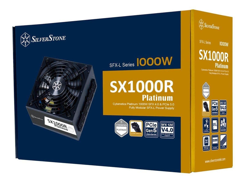 SilverStone SFX-L Series SST-SX1000-LPT Netzteile - 1000 Watt - 120 mm - ATX - 80 Plus Platinium