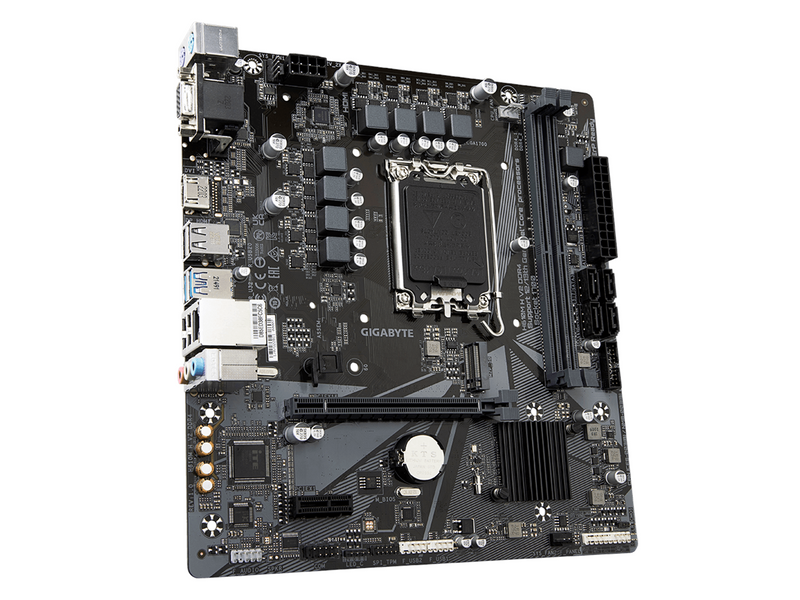 GIGABYTE H610M H V2 DDR4 Mainboard - Intel H610 - Intel LGA1700 socket - DDR4 RAM - Micro-ATX