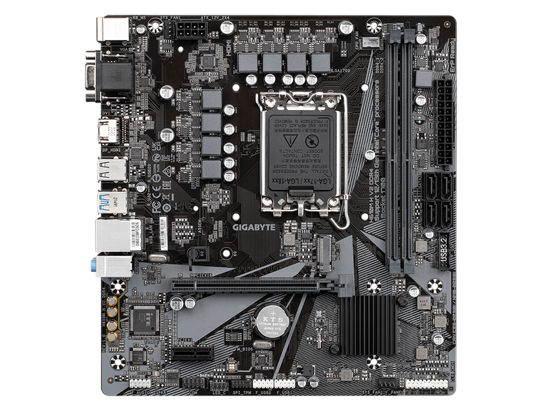 GIGABYTE H610M H V2 DDR4 Mainboard - Intel H610 - Intel LGA1700 socket - DDR4 RAM - Micro-ATX