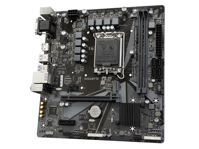 GIGABYTE H610M H V2 DDR4 Mainboard - Intel H610 - Intel LGA1700 socket - DDR4 RAM - Micro-ATX