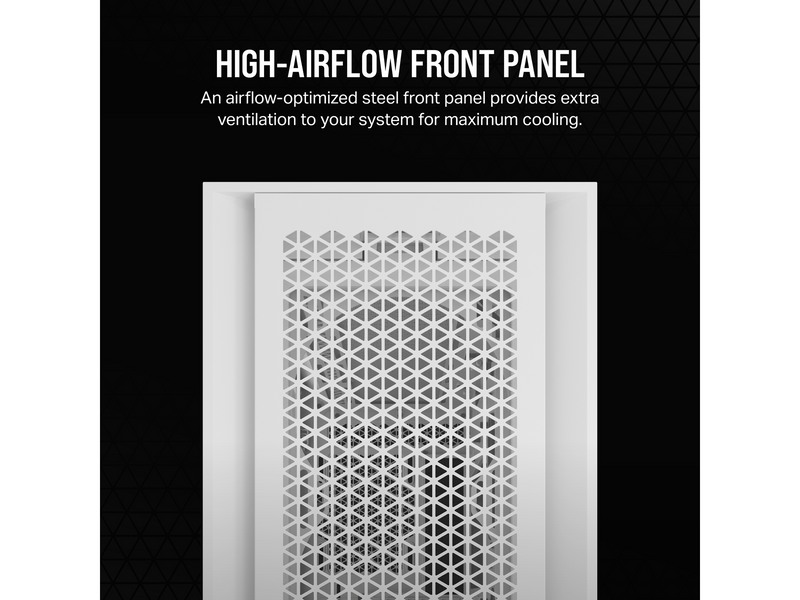Corsair 5000D CORE AIRFLOW TG - White - Gehäuse - Miditower - Weiß
